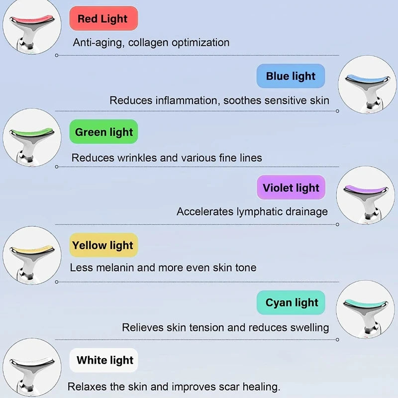 7 Color LED Photon Neck and Face Lifter