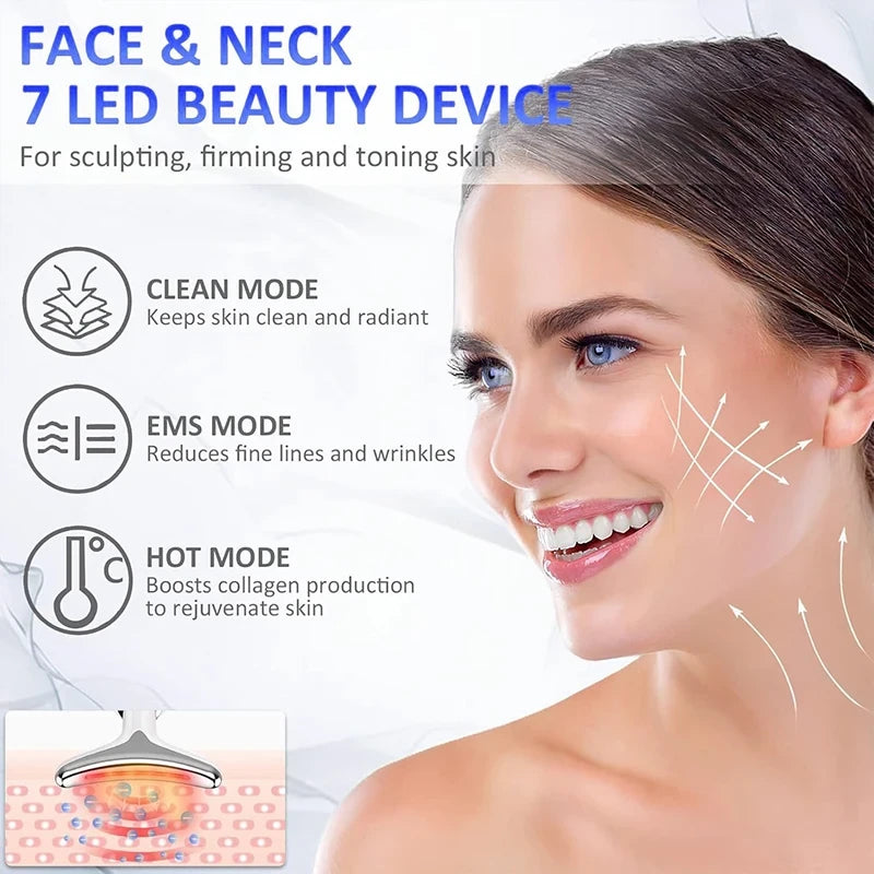 7 Color LED Photon Neck and Face Lifter